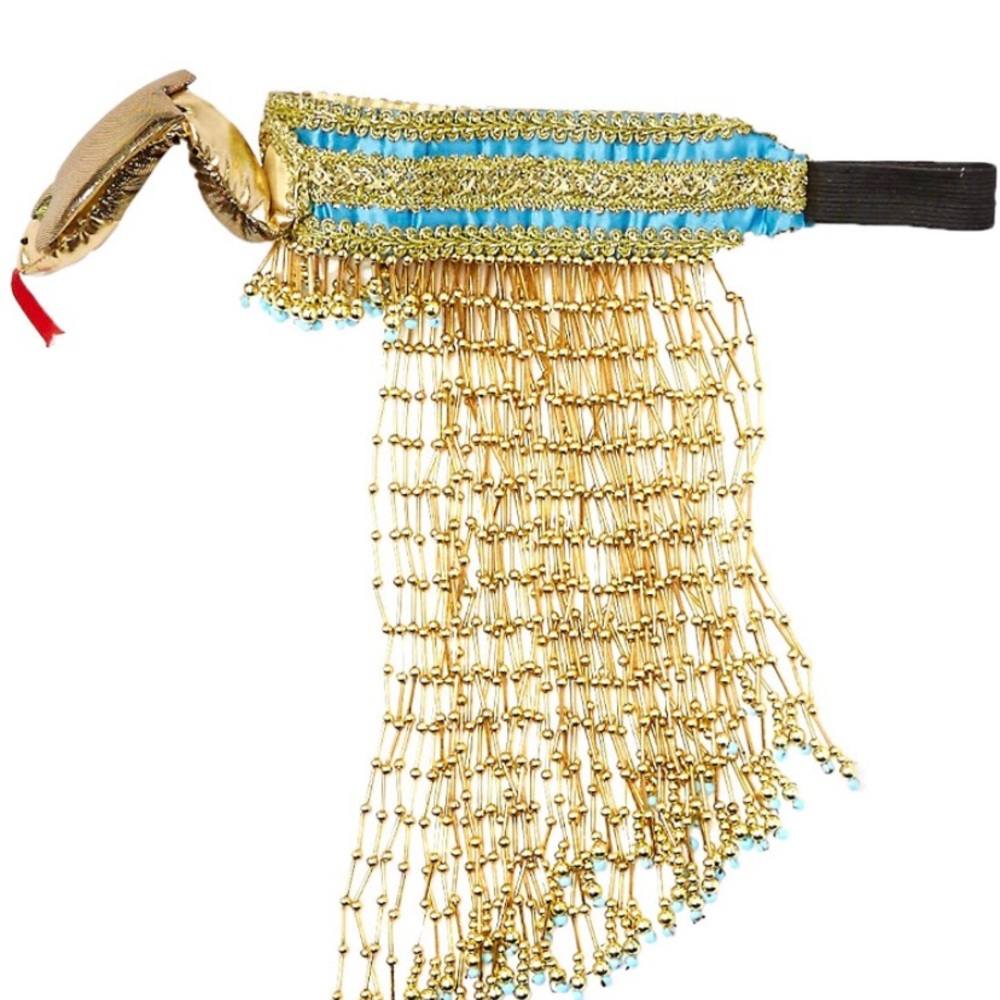 Cleopatra Egyptian Costume Snake Beaded Headpiece